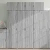 Image de Armoire De Rangement Sonoma Gris 80x42,5x225 Cm Vidaxl
