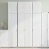 Image de Buffet Haut Blanc 80x42,5x249 Cm Bois D'ingénierie Vidaxl