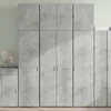 Image de vidaXL Buffet haut gris béton 80x425x249 cm bois dingénierie 3281367