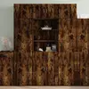 Image de Buffet Haut Chêne Fumé 70x42,5x185 Cm Bois D'ingénierie Vidaxl