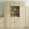 Image de vidaXL Buffet haut chêne sonoma 80x425x185 cm bois dingénierie 3281380