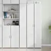 Image de Buffet Haut Blanc 30x42,5x185 Cm Bois D'ingénierie Vidaxl