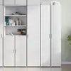 Image de Buffet Haut Blanc 40x42,5x185 Cm Bois D'ingénierie Vidaxl