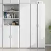 Image de Buffet Haut Blanc 45x42,5x185 Cm Bois D'ingénierie Vidaxl