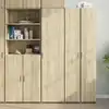 Image de Buffet Haut Chêne Sonoma 45x42,5x185 Cm Bois D'ingénierie Vidaxl