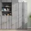 Image de Buffet Haut Gris Béton 45x42,5x185 Cm Bois D'ingénierie Vidaxl