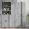Image de Buffet Haut Sonoma Gris 45x42,5x185 Cm Bois D'ingénierie Vidaxl