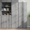 Image de Buffet Haut Gris Béton 50x42,5x185 Cm Bois D'ingénierie Vidaxl