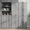 Image de vidaXL Buffet haut gris béton 50x425x185 cm bois dingénierie 3281416
