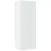 Image de Vidaxl buffet haut blanc 70x42,5x185 cm bois d'ingénierie