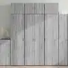 Image de Buffet Haut Sonoma Gris 70x42,5x185 Cm Bois D'ingénierie Vidaxl