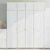 Image de vidaXL Buffet haut blanc 80x425x185 cm bois dingénierie 3281434