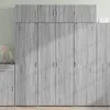 Image de vidaXL Buffet haut sonoma gris 80x425x185 cm bois dingénierie buffet armoire de rangement panneau latéral armoire 3281439