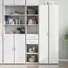 Image de Buffet Haut Blanc 40x42,5x185 Cm Bois D'ingénierie Vidaxl