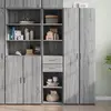 Image de Buffet Haut Sonoma Gris 40x42,5x185 Cm Bois D'ingénierie Vidaxl