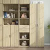 Image de vidaXL Buffet haut chêne sonoma 45x425x185 cm bois dingénierie buffet placard armoire latérale armoire armoire de 3281450
