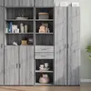 Image de vidaXL Buffet haut sonoma gris 45x425x185 cm bois dingénierie buffet placard armoire latérale armoire armoire de 3281453