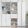 Image de vidaXL Buffet haut blanc 50x425x185 cm bois dingénierie buffet placard armoire latérale armoire armoire de rangement 3281455