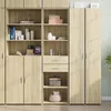 Image de vidaXL Buffet haut chêne sonoma 50x425x185 cm bois dingénierie buffet placard armoire latérale armoire armoire de 3281457