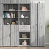 Image de vidaXL Buffet haut sonoma gris 50x425x185 cm bois dingénierie buffet placard armoire latérale armoire armoire de 3281460