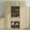 Image de Buffet Haut Chêne Sonoma 70x42,5x185 Cm Bois D'ingénierie Vidaxl