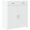 Image de Buffet Blanc 80x42,5x93 Cm Bois D'ingénierie Vidaxl