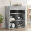 Image de Buffet Sonoma Gris 80x42,5x93 Cm Bois D'ingénierie Vidaxl