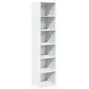 Image de Vidaxl buffet haut blanc 40x41x185 cm bois d'ingénierie