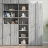 Image de Buffet Haut Sonoma Gris 45x41x185 Cm Bois D'ingénierie Vidaxl