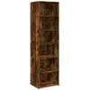 Image de Buffet Haut Chêne Fumé 50x41x185 Cm Bois D'ingénierie Vidaxl