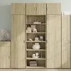 Image de Buffet Haut Chêne Sonoma 70x41x185 Cm Bois D'ingénierie Vidaxl