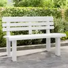 Image de Banc De Jardin Blanc 110x52x71 Cm Polypropylène Vidaxl