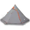 Image de Vidaxl tente de camping tipi 5 personnes gris imperméable