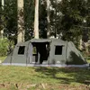 Image de vidaXL Tente familiale tunnel 6 personnes vert olive imperméable tente abri de camping abri de jardin tente de camping 4009419