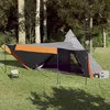 Image de vidaXL Tente familiale tipi 8 personnes gris et orange imperméable tente abri de camping abri de jardin 4009447