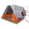 Image de Vidaxl tente de voiture 4 personnes gris et orange imperméable