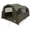Image de Vidaxl tente familiale tunnel 6 personnes marron imperméable