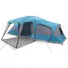 Image de Vidaxl tente familiale avec dôme de porche 9personnes bleu imperméable
