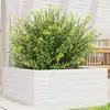 Image de Jardinière Blanc 60x60x23 Cm Bois De Pin Massif Vidaxl