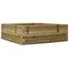 Image de Jardinière 70x70x23 Cm Bois De Pin Imprégné Vidaxl