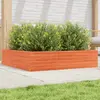Image de Jardinière Cire Marron 100x100x23 Cm Bois De Pin Massif Vidaxl