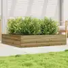 Image de Jardinière 110x110x23 Cm Bois De Pin Imprégné Vidaxl