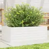 Image de Jardinière Blanc 70x40x23 Cm Bois De Pin Massif Vidaxl