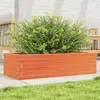 Image de Jardinière Cire Marron 90x40x23 Cm Bois De Pin Massif Vidaxl
