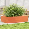 Image de Jardinière Cire Marron 90x60x23 Cm Bois De Pin Massif Vidaxl