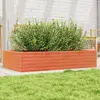 Image de Jardinière Cire Marron 110x60x23 Cm Bois De Pin Massif Vidaxl