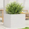 Image de Jardinière Blanc 60x60x45,5 Cm Bois De Pin Massif Vidaxl