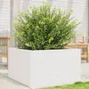 Image de Jardinière Blanc 80x80x45,5 Cm Bois De Pin Massif Vidaxl