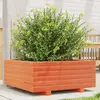 Image de Jardinière Cire Marron 60x60x26,5 Cm Bois De Pin Massif Vidaxl