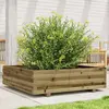 Image de Jardinière 90x90x26,5 Cm Bois De Pin Imprégné Vidaxl